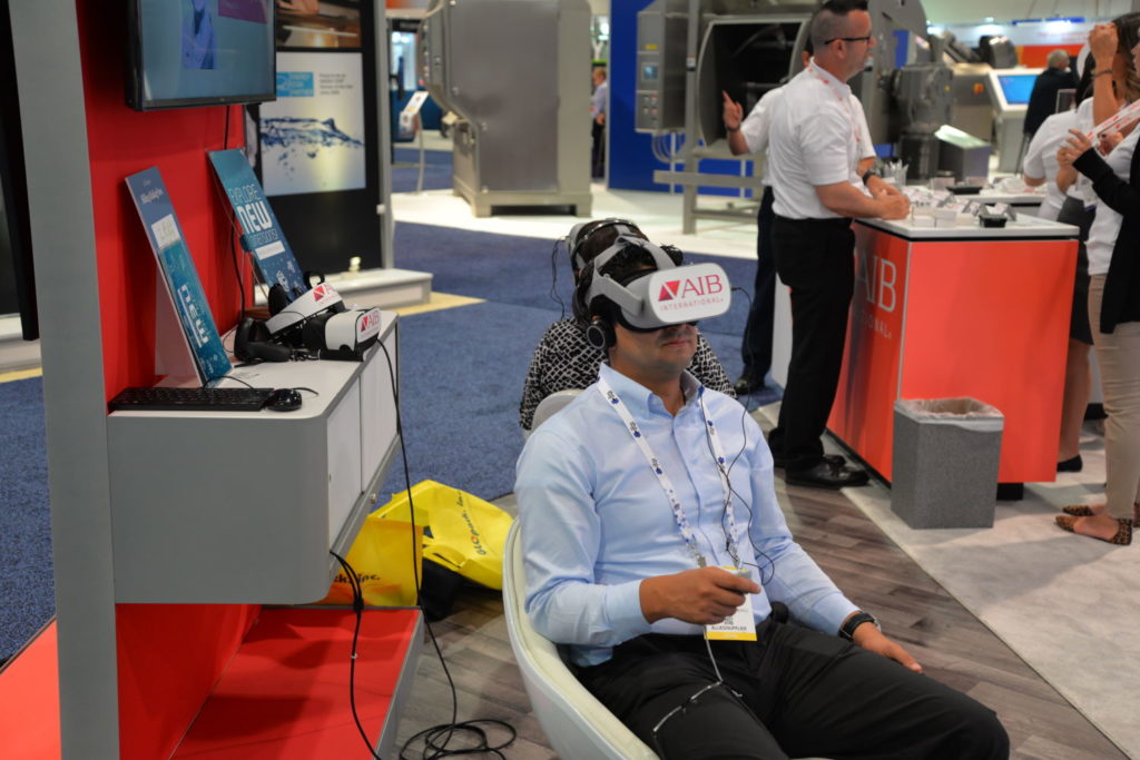 Multiple virtual reality demos were available throughout the IBIE 2019 show