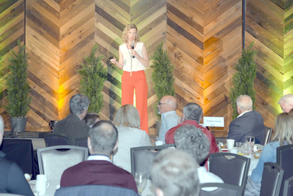 Markey Culver of the Women's Bakery served as the keynote speaker at BEMA Convention 2019