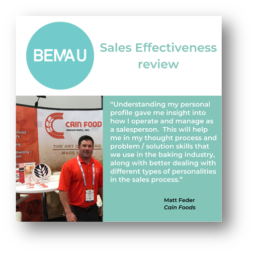 BEMA-U Sales Effectiveness Review