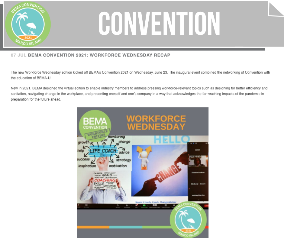 BEMA Convention 2021: Workforce Wednesday Recap