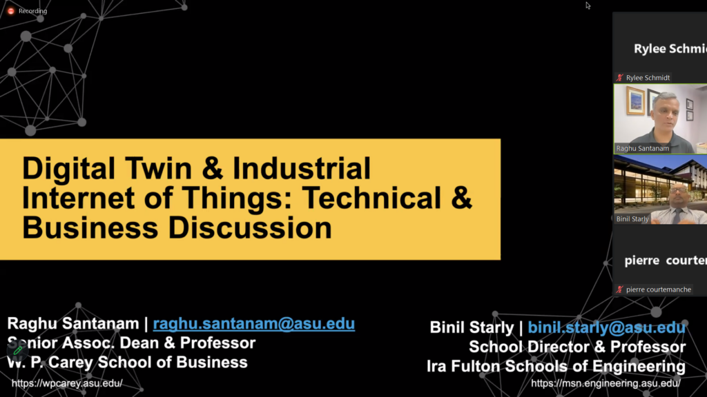 Digital Twin & Industrial Internet of Things Technical & Business Discussion