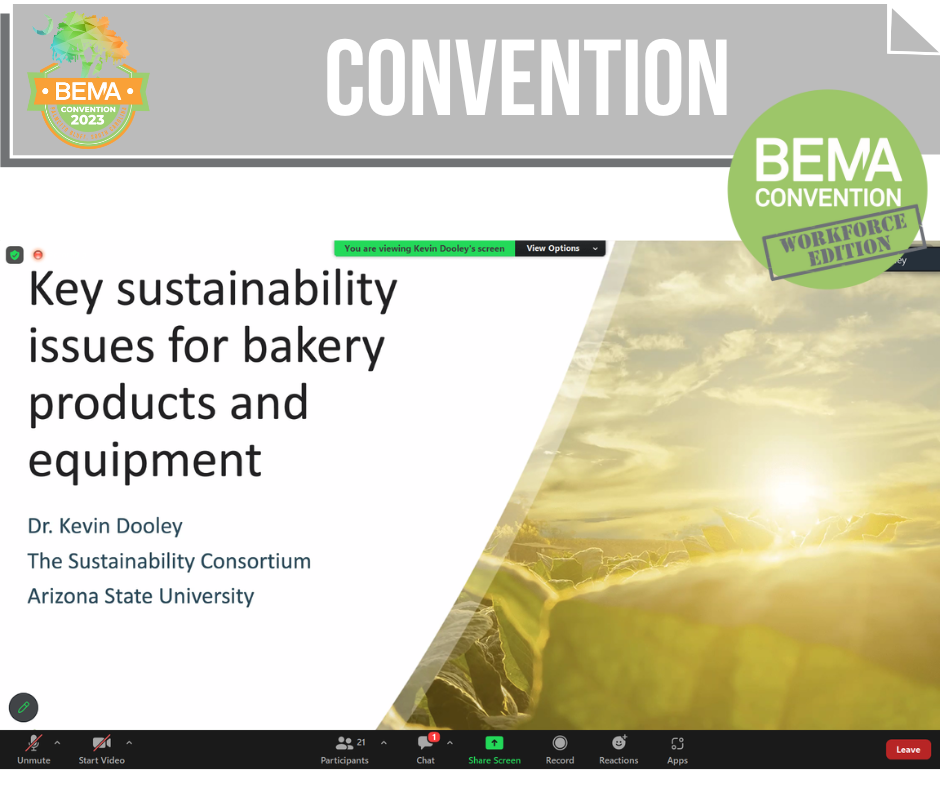 Key Sustainability Issues for Bakery Products and Equipment