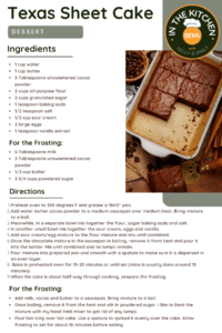 texas sheet cake recipe