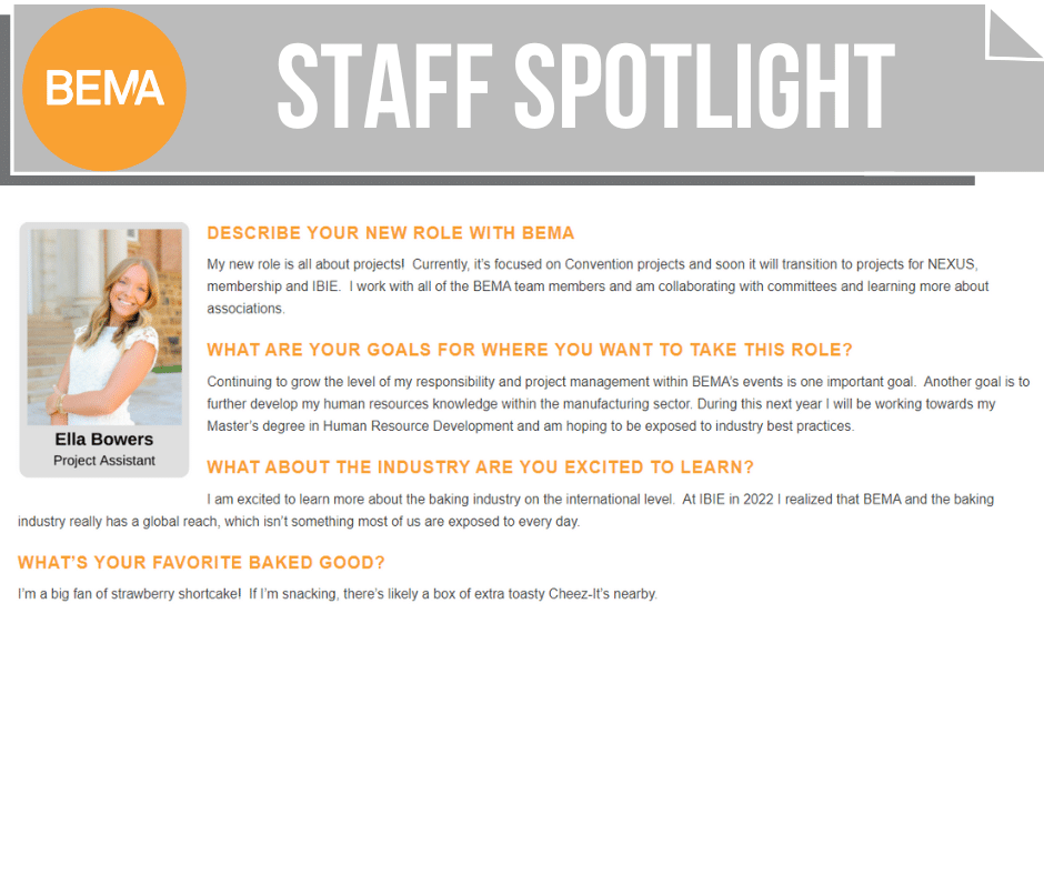 BEMA Staff Spotlight - Ella Bowers