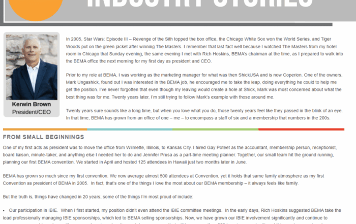 CEO Insights Twenty Years with BEMA From a One-Person Office to a Global Baking Family