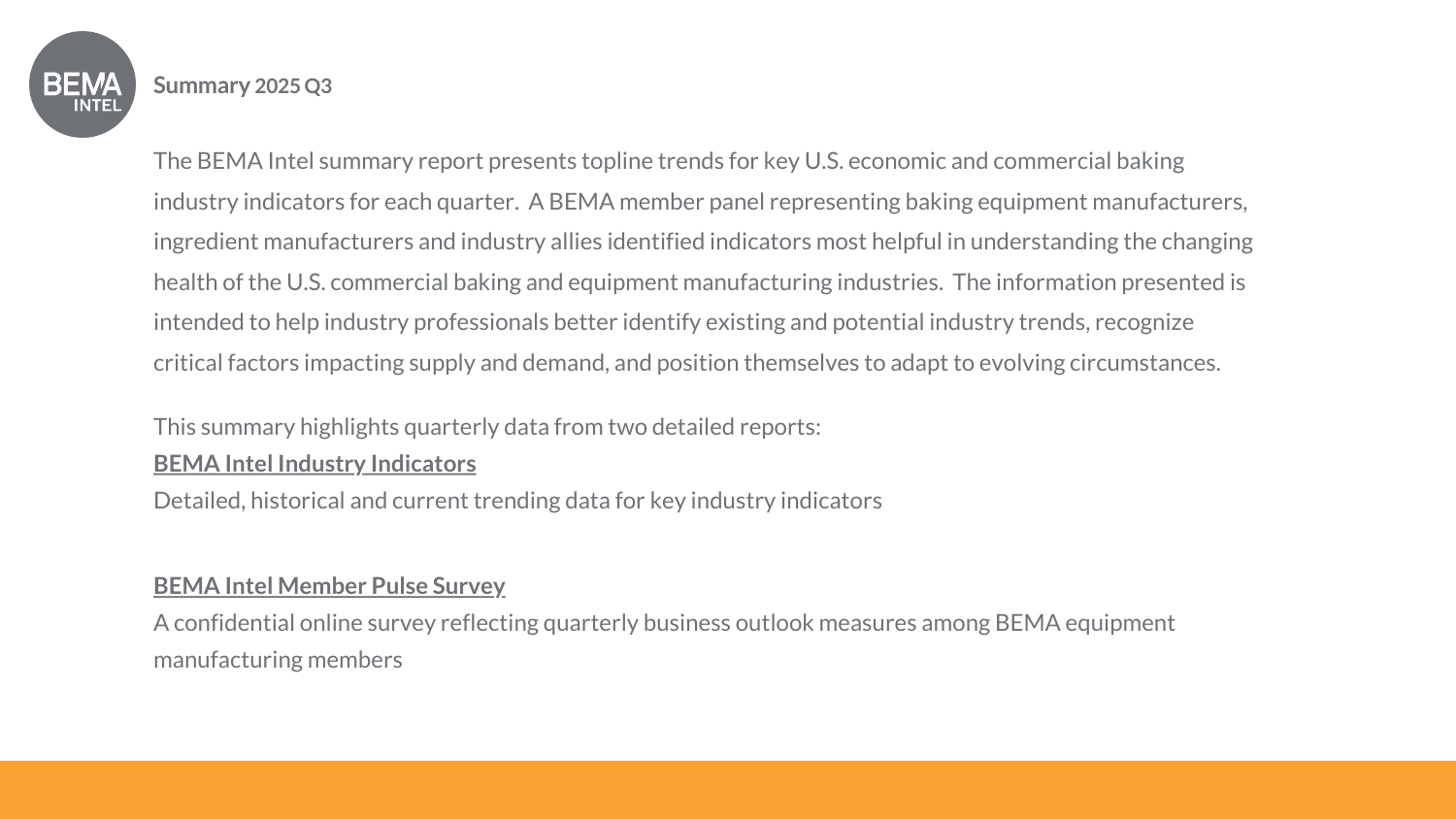 BEMA Intel Q3 2025 Summary Page 1