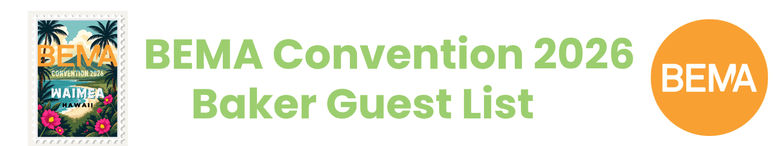 BEMA Convention 2026 Baker List Header